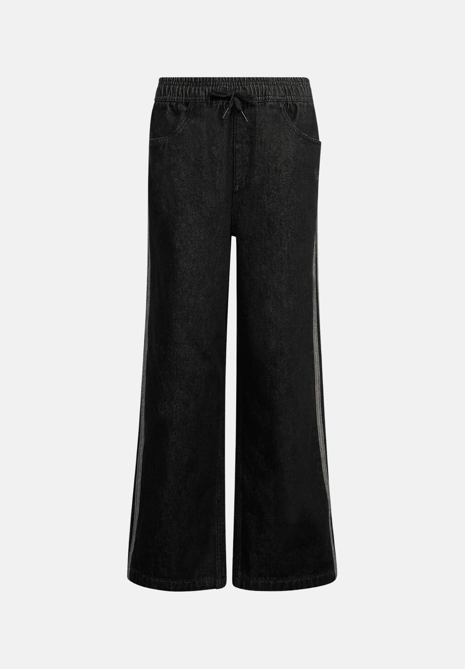 ADIDAS ORIGINALS Pantaloni TRACK PANTS FIREBIRD DENIM nero per bambino e bambina KE2967 . ADIDAS ORIGINALS 