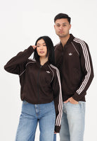 ADIDAS ORIGINALS Felpa con zip SST marrone e rosa per uomo e donna KE3508 . ADIDAS ORIGINALS 