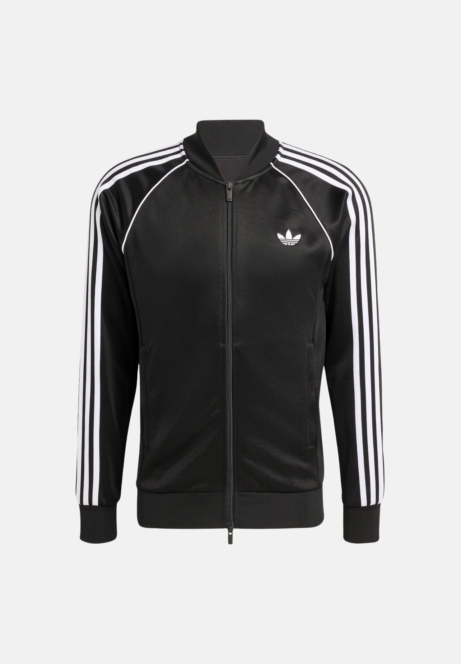 ADIDAS ORIGINALS Felpa con zip SST nera da uomo con bande laterali KE3512 . ADIDAS ORIGINALS 