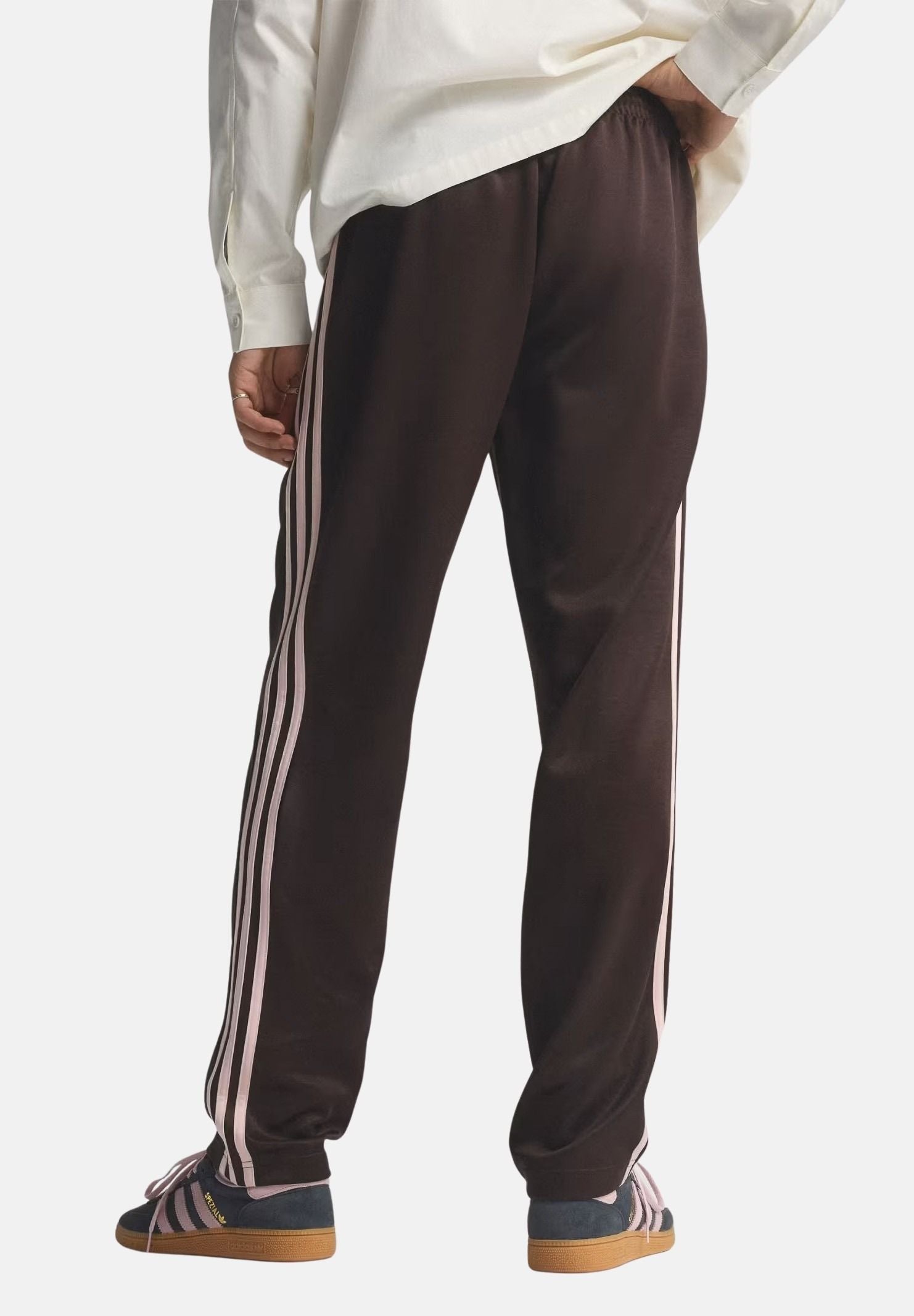 ADIDAS ORIGINALS Pantalone sportivo regular marrone e rosa da donna KE3519 . ADIDAS ORIGINALS 