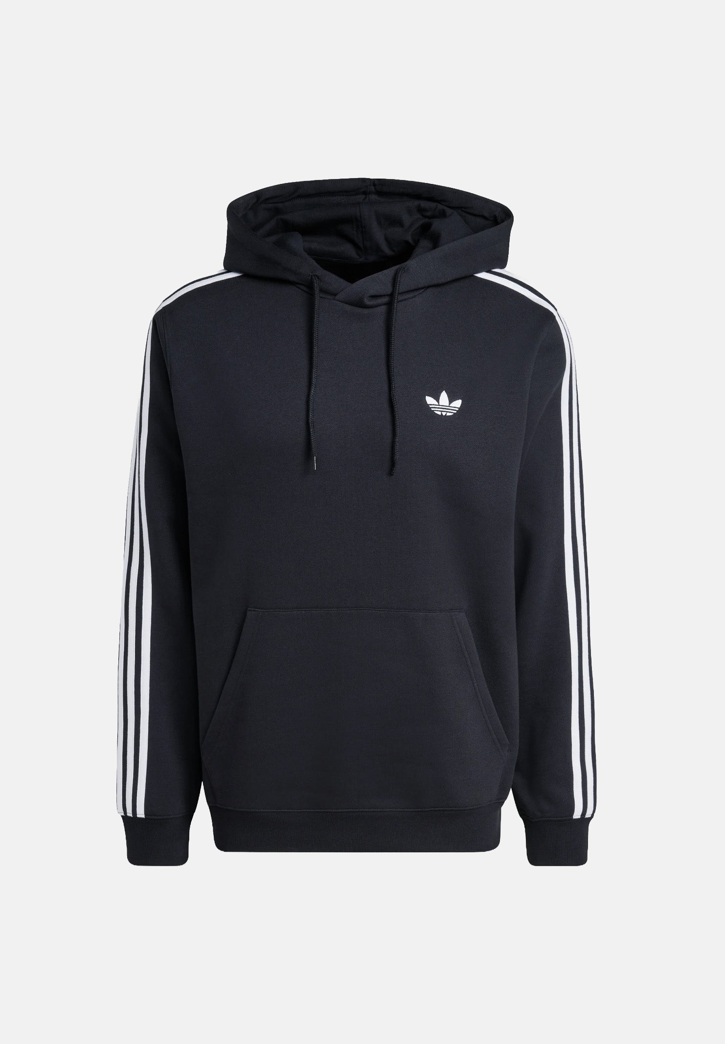 ADIDAS ORIGINALS Felpa con cappuccio HOODIE 3 STRIPES Black, nero, uomo. KE3557 . ADIDAS ORIGINALS 
