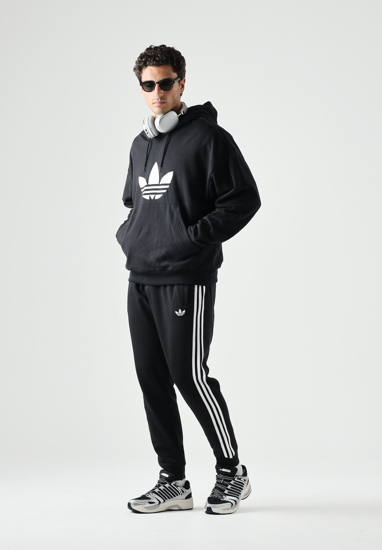 ADIDAS ORIGINALS pantaloni sportivi Pantaloni da tuta 3-Stripes black nero uomo. KE3562 . ADIDAS ORIGINALS 