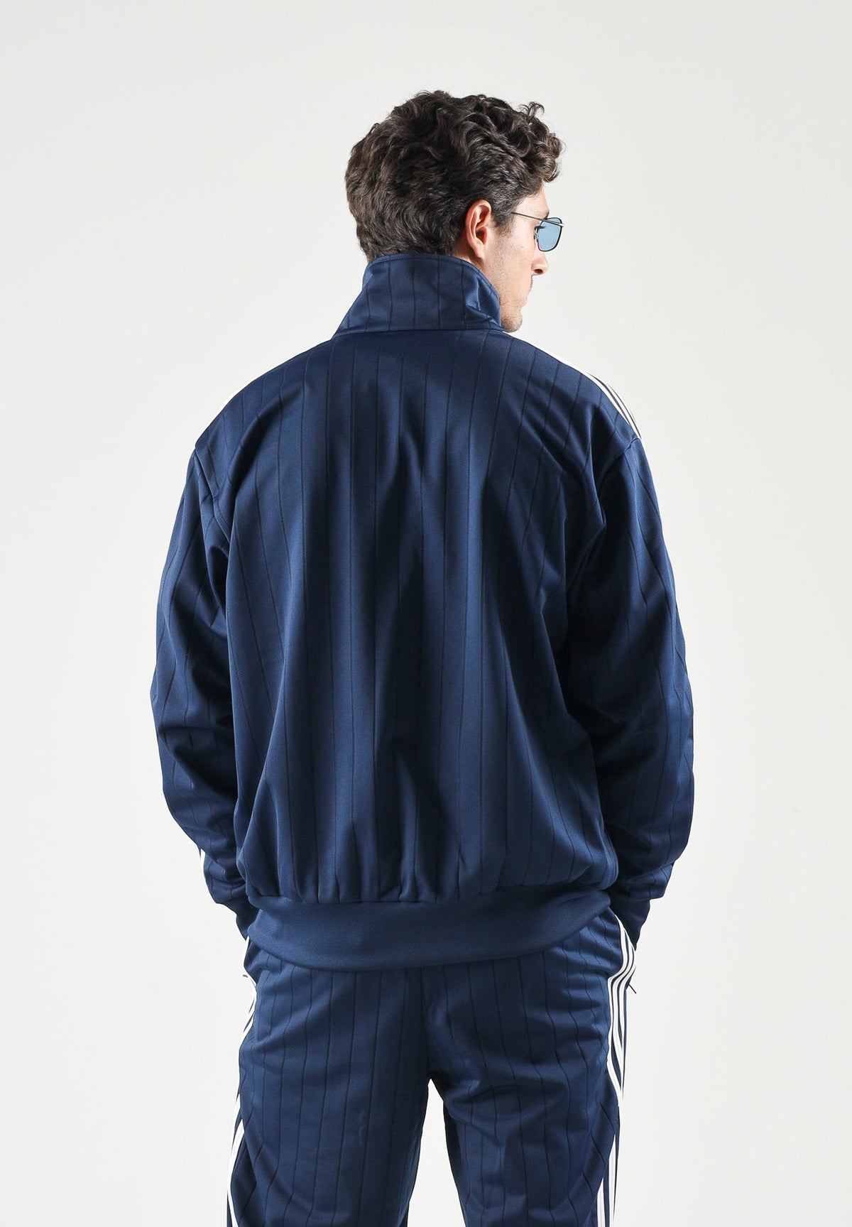 ADIDAS ORIGINALS Felpa con zip FIREBIRD blu indigo da uomo KE4128 . ADIDAS ORIGINALS 