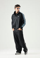 ADIDAS ORIGINALS Felpa con zip FIREBIRD DROP NEEDLE TRACK TOP Black, da uomo. KE4130 . ADIDAS ORIGINALS 