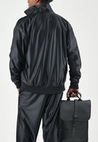 ADIDAS ORIGINALS Felpa con zip  FIREBIRD METALLIZZATA nera per uomo e donna KE4163 . ADIDAS ORIGINALS 