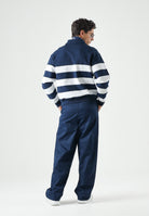 ADIDAS ORIGINALS Pantaloni casual 3-Stripes Pleated Pants nindig blu, colore basico blu, per uomo e donna. KE4176 . ADIDAS ORIGINALS 