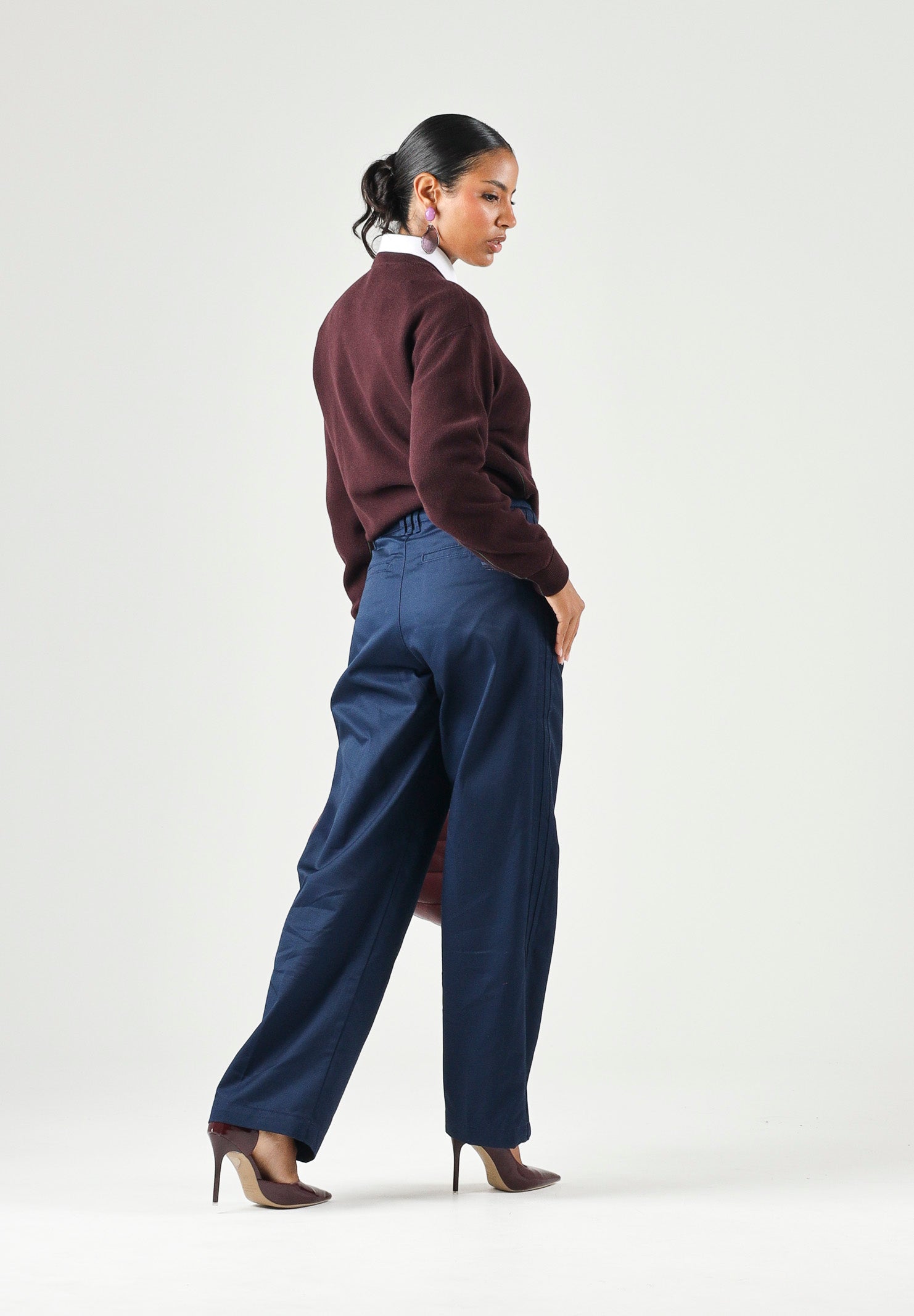 ADIDAS ORIGINALS Pantaloni casual 3-Stripes Pleated Pants nindig blu, colore basico blu, per uomo e donna. KE4176 . ADIDAS ORIGINALS 