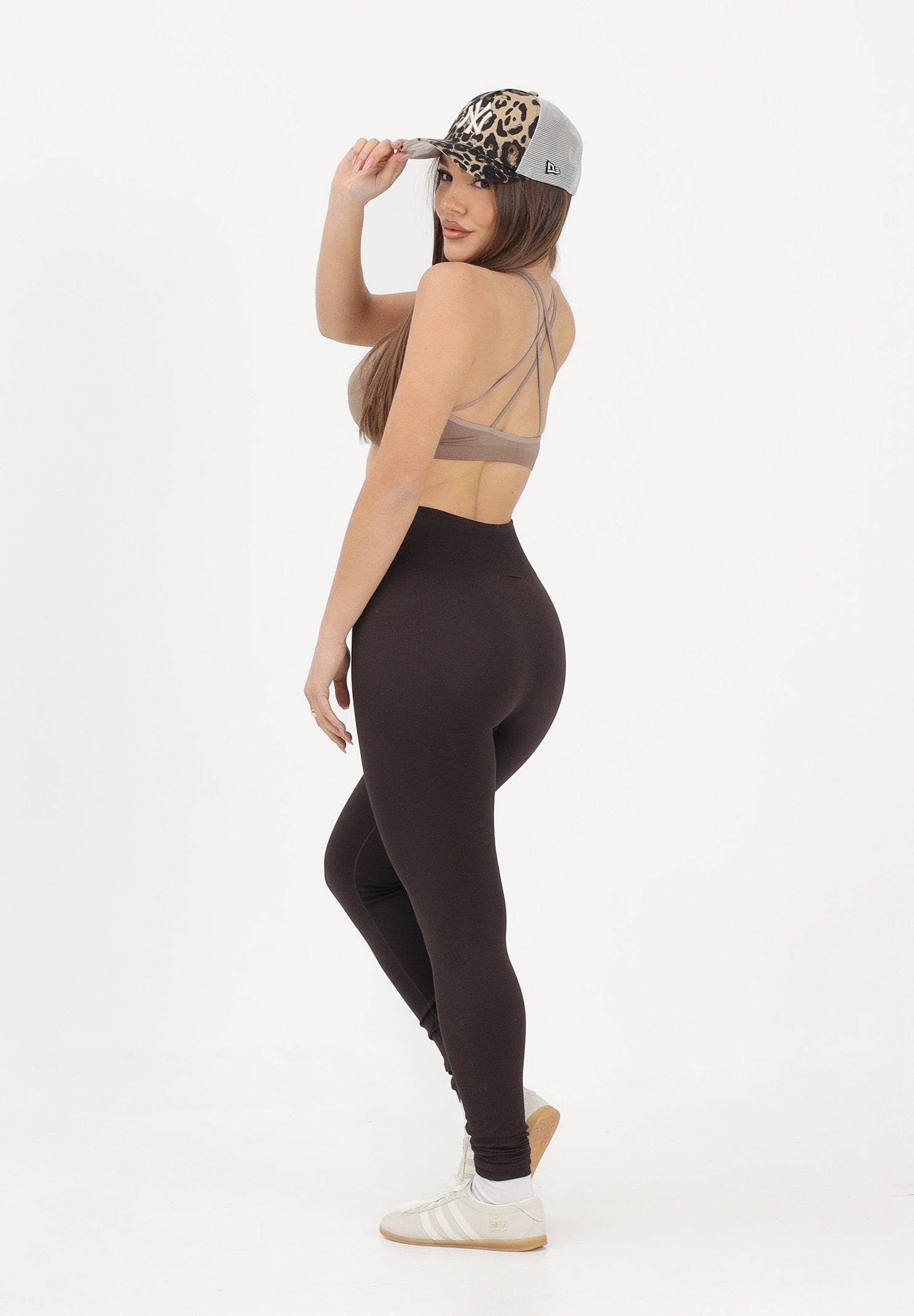 ADIDAS PERFORMANCE Leggings sportivo marrone da donna KE5845 . ADIDAS ORIGINALS 