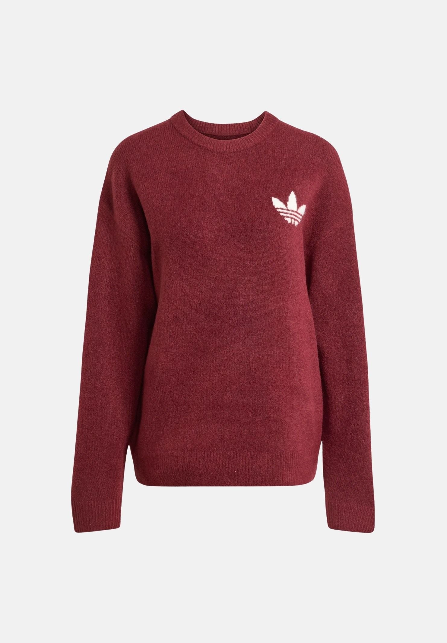 ADIDAS ORIGINALS Maglione ATHLETIC DEPARTMENT girocollo bordeaux per uomo e donna <BR/> KF2537 . ADIDAS ORIGINALS 