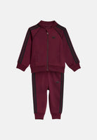 ADIDAS ORIGINALS Tuta SST Maroon bordeaux neonato con iconiche 3-Stripes a contrasto e logo Trefoil KH0847 . ADIDAS ORIGINALS 