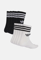 ADIDAS ORIGINALS Calzini 3 stripes  in confezione da 10 paia, bianchi e neri per uomo e donna. KH1556 . ADIDAS ORIGINALS 