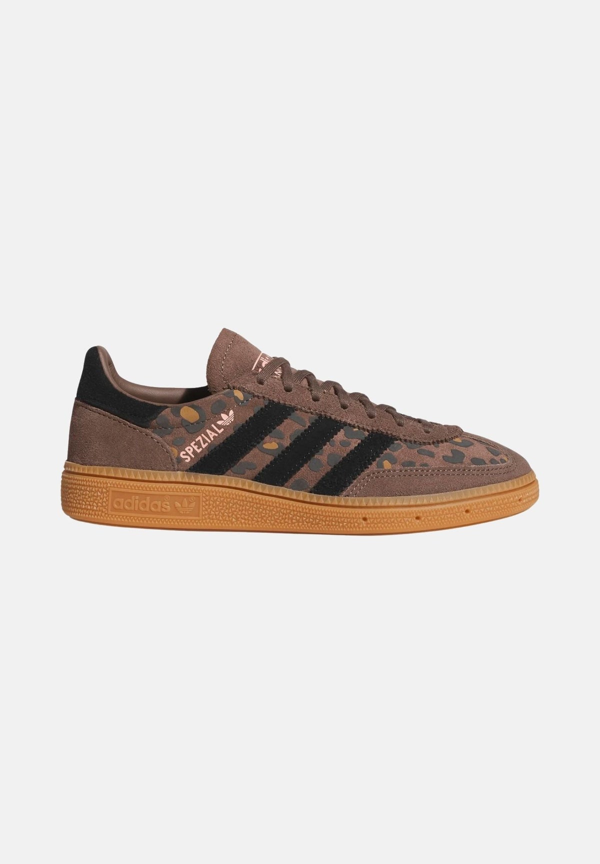 ADIDAS ORIGINALS Sneakers SPEZIAL brown-marrone da donna con stampa grafica rosa leopardata KH9434 . ADIDAS ORIGINALS 