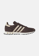 ADIDAS ORIGINALS Sneakers LA TRAINER OG marrone e bianca da uomocon strisce laterali a contrasto KH9679 . ADIDAS ORIGINALS 