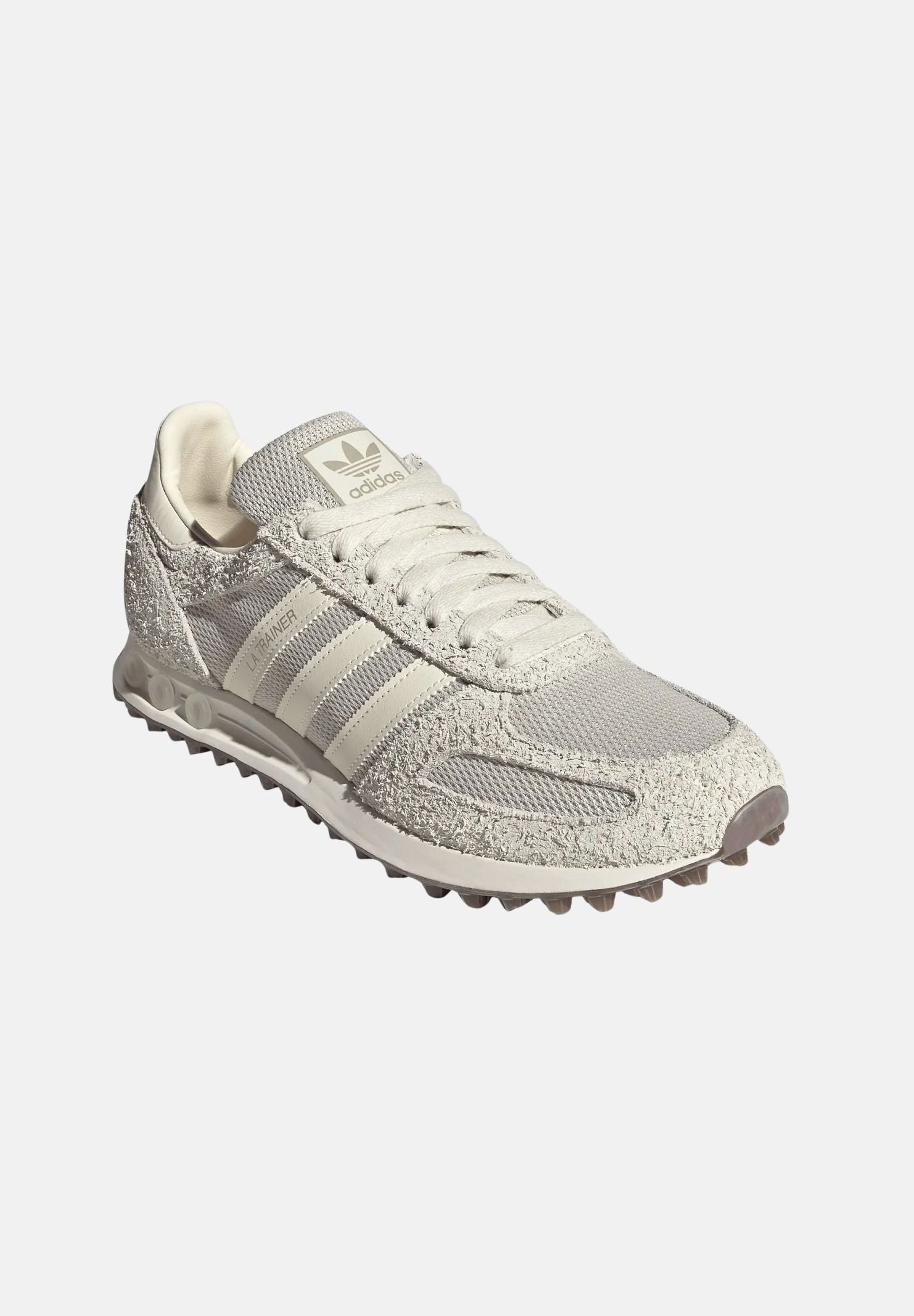 ADIDAS ORIGINALS Sneakers LA TRAINER OG Alumina grigio chiaro da uomo con tomaia multistrato KH9683 . ADIDAS ORIGINALS 