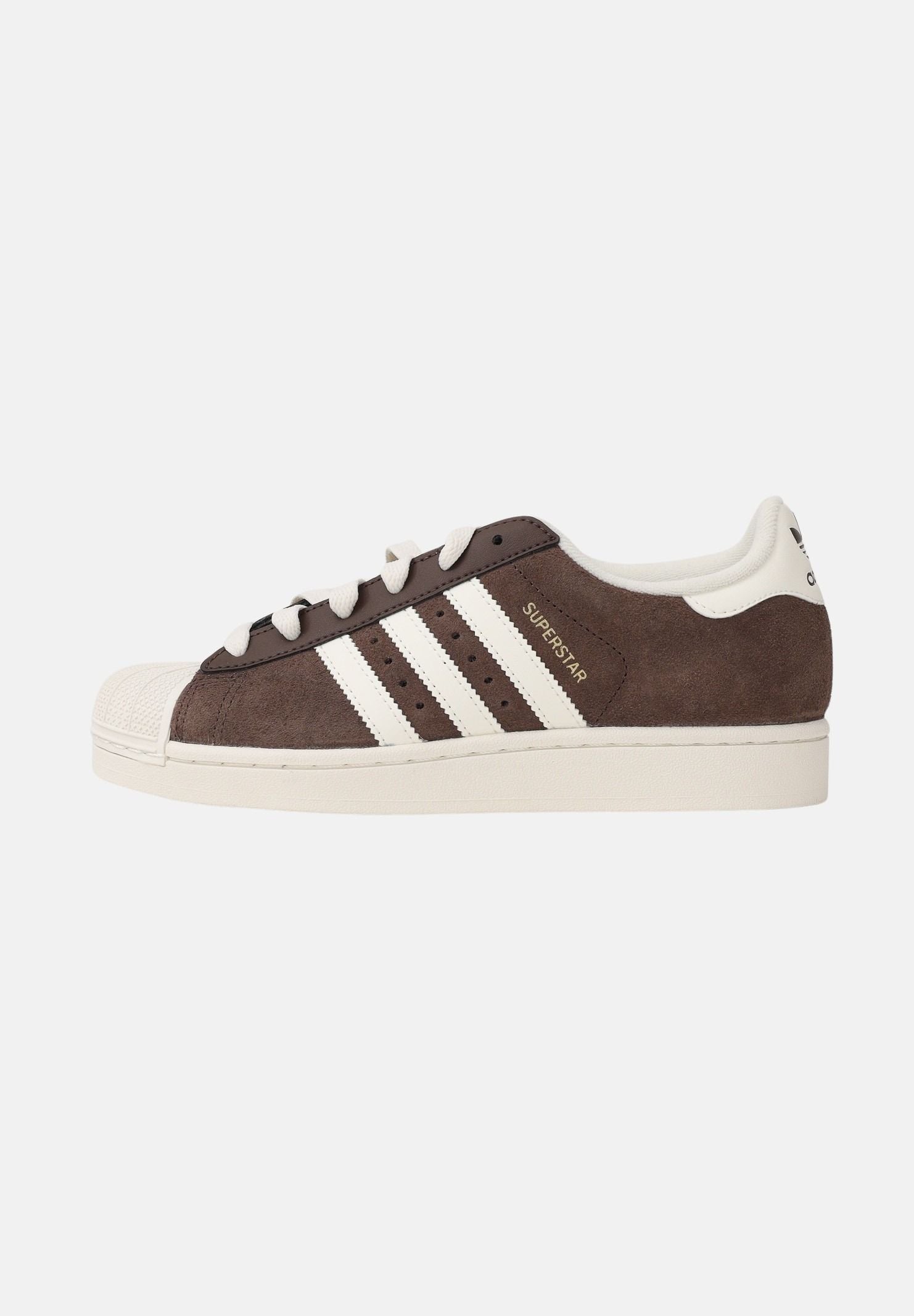ADIDAS ORIGINALS Sneakers SUPERSTAR II marroni e bianche per uomo e donna KI1457 . ADIDAS ORIGINALS 