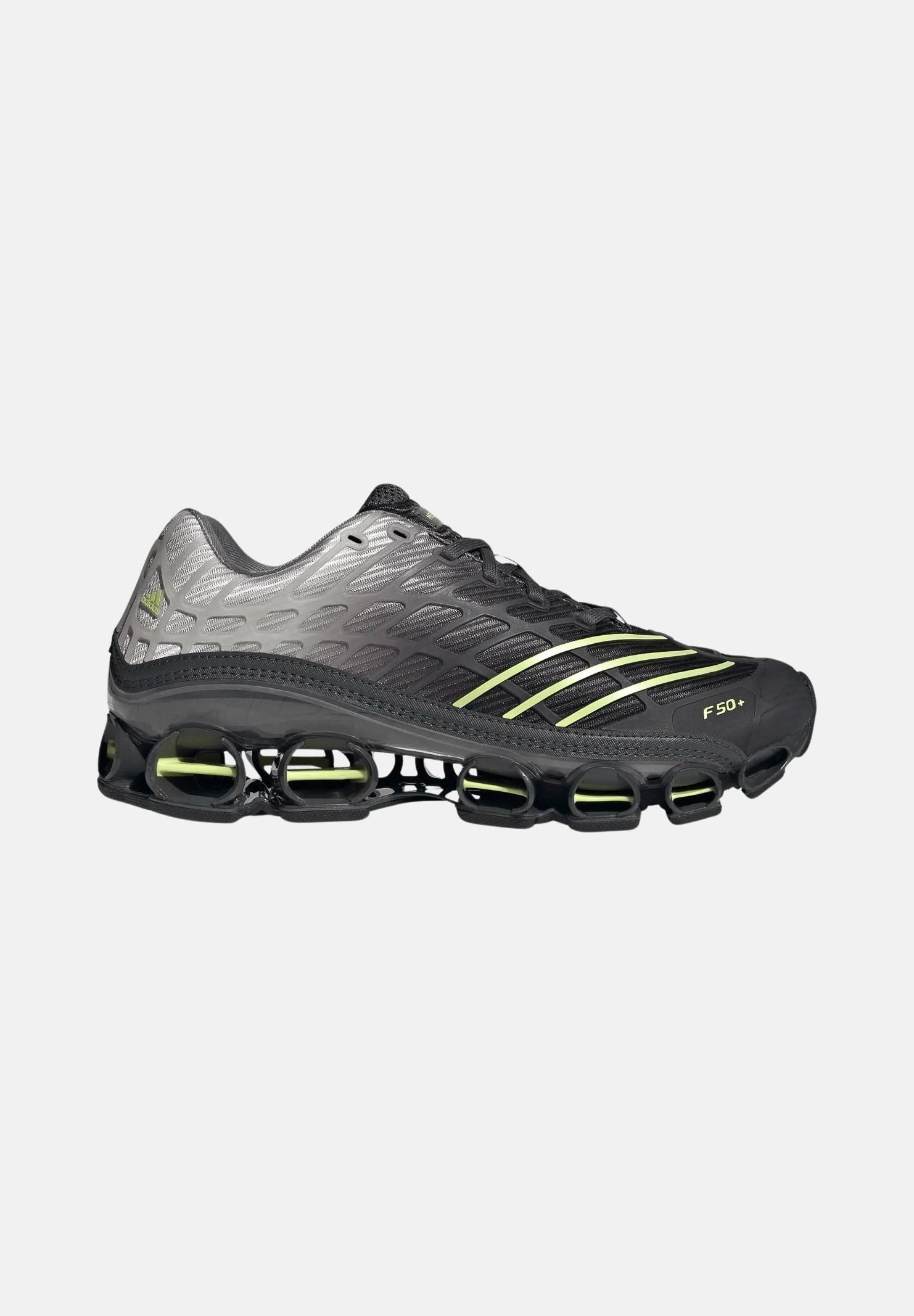 ADIDAS ORIGINALS Sneakers MEGARIDE F50 Core nero da uomo con struttura a gabbia Spidercon KI4743 . ADIDAS ORIGINALS 