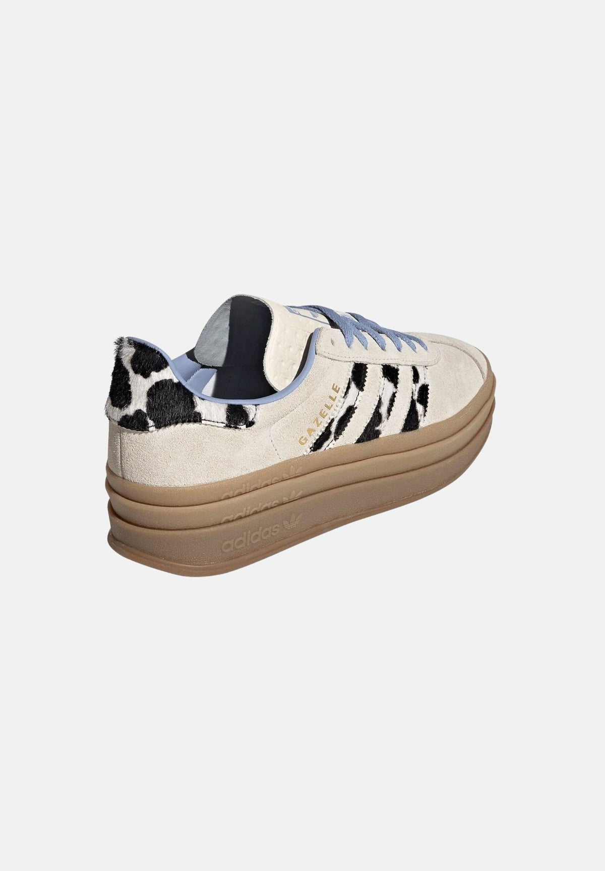 ADIDAS ORIGINALS Sneakers GAZELLE BOLD  beige da donna con plateau rialzato e dettagli con stampa animalier KI7227 . ADIDAS ORIGINALS 