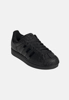 ADIDAS ORIGINALS Sneakers SUPERSTAR II nere per uomo e donna con iconica punta a conchiglia KJ2554 . ADIDAS ORIGINALS 