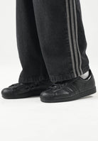 ADIDAS ORIGINALS Sneakers SUPERSTAR II nere per uomo e donna con iconica punta a conchiglia KJ2554 . ADIDAS ORIGINALS 
