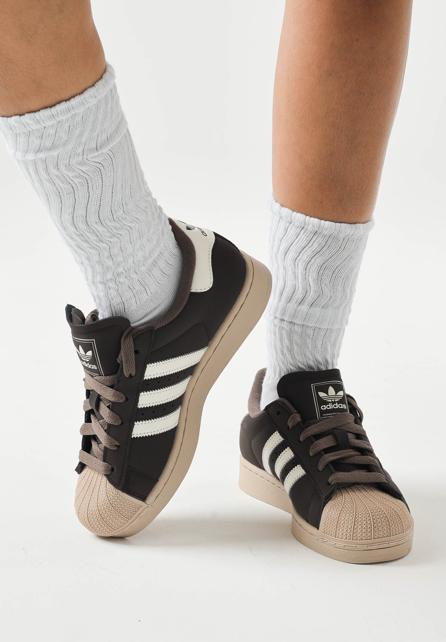 ADIDAS ORIGINALS Sneakers SUPERSTAR II marroni per uomo e donna KJ4545 . ADIDAS ORIGINALS 