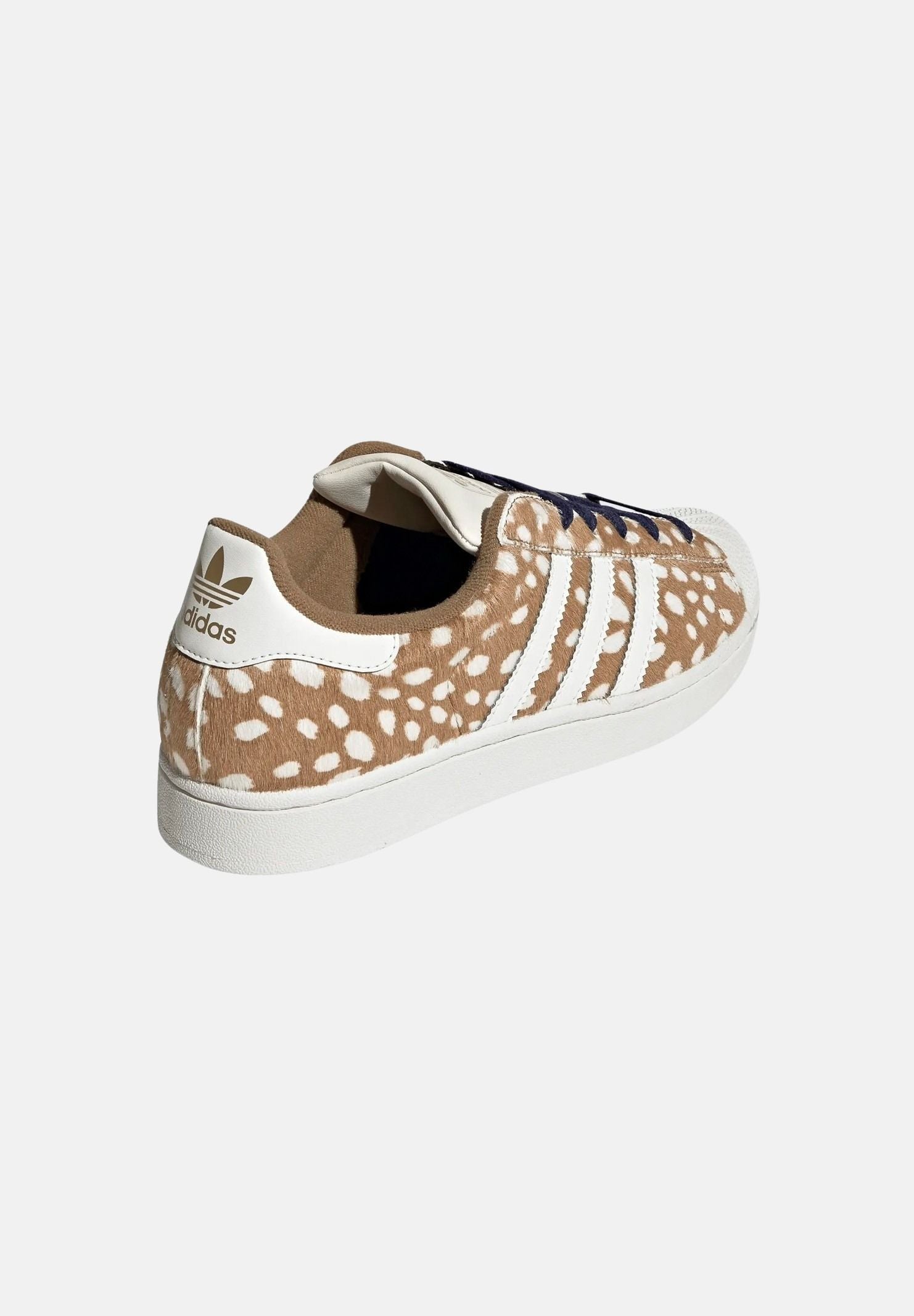 ADIDAS ORIGINALS Sneakers SUPERSTAR II Brown Desert / marrone da donna con stampa animalier effetto Bambi KJ4642 . ADIDAS ORIGINALS 
