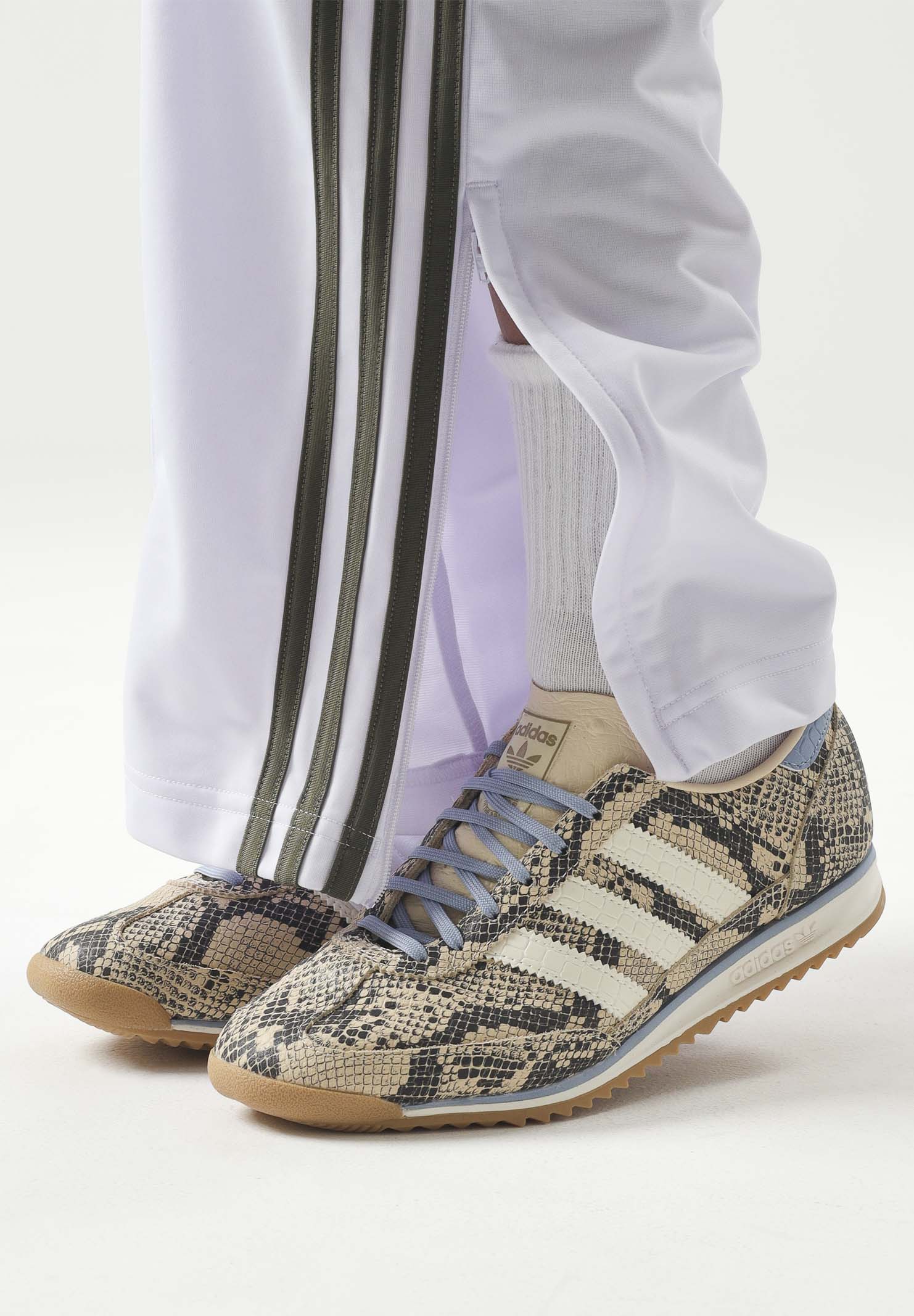 ADIDAS ORIGINALS Sneakers SL 72 OG S Ivory- Gum beige  da donna con motivo animalier KJ7443 . ADIDAS ORIGINALS 