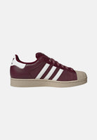 ADIDAS ORIGINALS Sneakers SUPERSTAR II Maroon bordeaux da uomo con iconche 3-stripes KJ9949 . ADIDAS ORIGINALS 