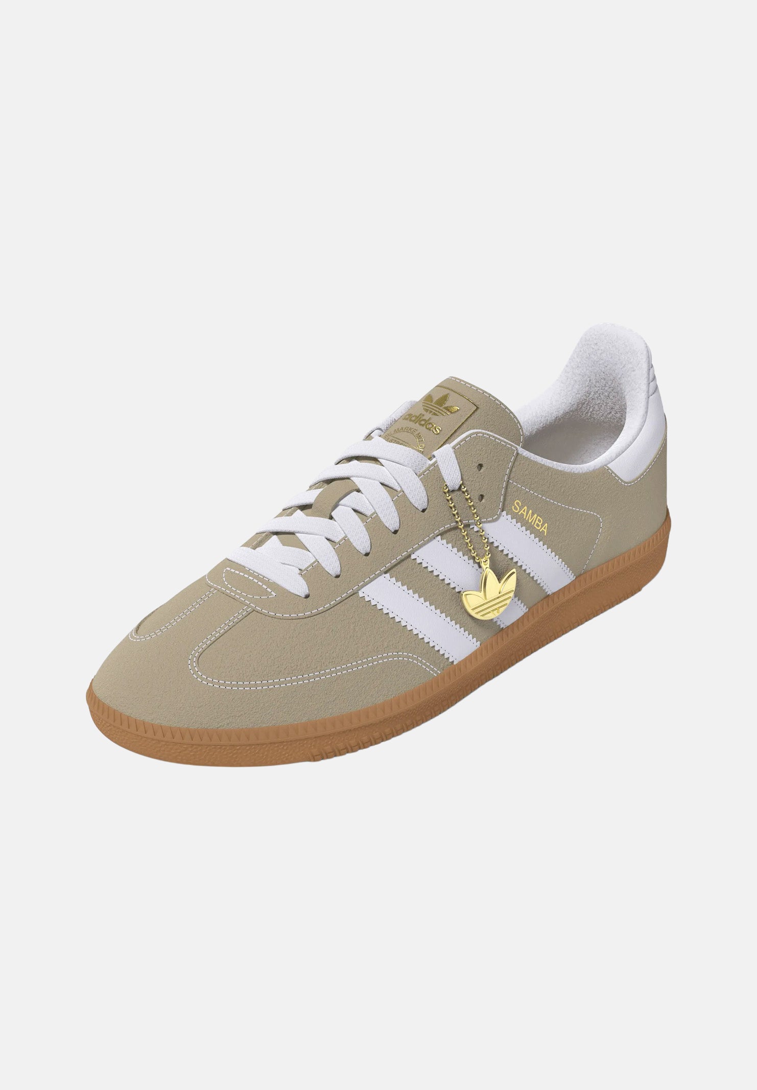 ADIDAS ORIGINALS Sneakers SAMBA OG Khaki beige da uomo KK2272 . ADIDAS ORIGINALS 