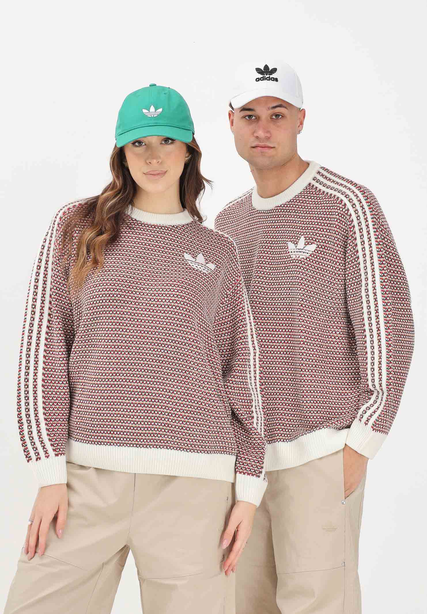 ADIDAS ORIGINALS Maglioncino HOLIDAY PACK KNIT girocollo multicolore per uomo e donna <BR/> KQ6291 . ADIDAS ORIGINALS 