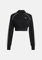 ADIDAS ORIGINALS  Felpa SST CROPPED TRACK JACKET nera da donna KQ6426 . ADIDAS ORIGINALS 