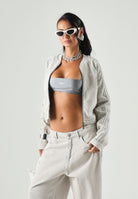 ADIDAS ORIGINALS  Giacca SST 2.0 Denim Track Top Clear Grey Denim grigio chiaro donna. KQ6468 . ADIDAS ORIGINALS 