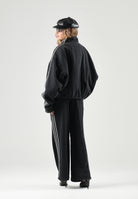 ADIDAS ORIGINALS Jeans ADICOLOR DENIM WIDE LEG nero da donna con design a gamba larga e cuciture classiche KQ6469 . ADIDAS ORIGINALS 
