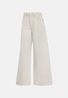 ADIDAS ORIGINALS Pantaloni HIGH-RISE WIDE-LEG DENIM PANTS clear grey grigio, colore basico grigio, donna. KQ6470 . ADIDAS ORIGINALS 
