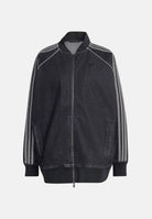 ADIDAS ORIGINALS  Giacca SST Oversized Denim Tracktop True Black Denim nera da donna. KQ6471 . ADIDAS ORIGINALS 