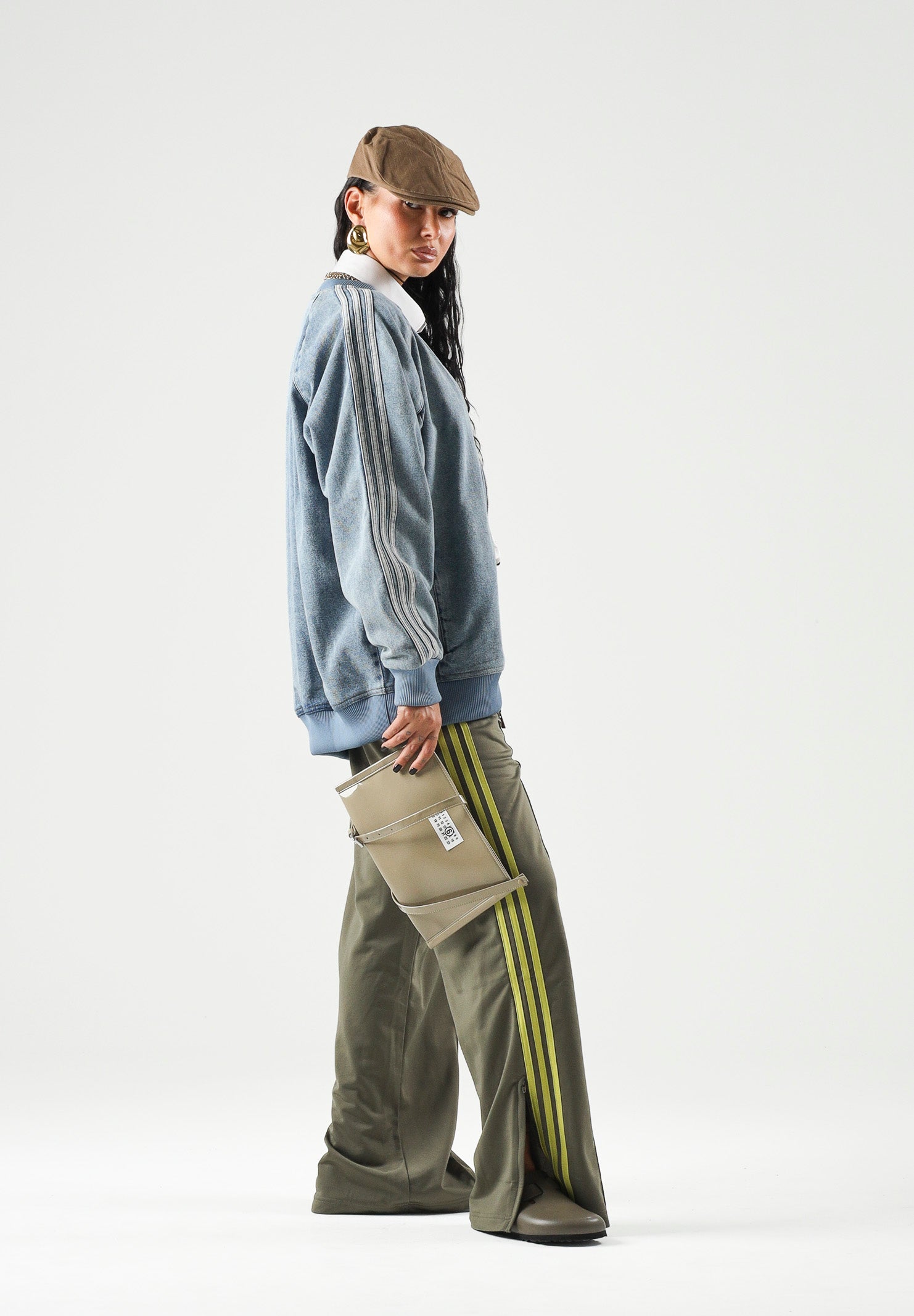 ADIDAS ORIGINALS Giacca di jeans SST OVERSIZED DENIM worn blu, celeste chiaro da donna KQ6473 . ADIDAS ORIGINALS 