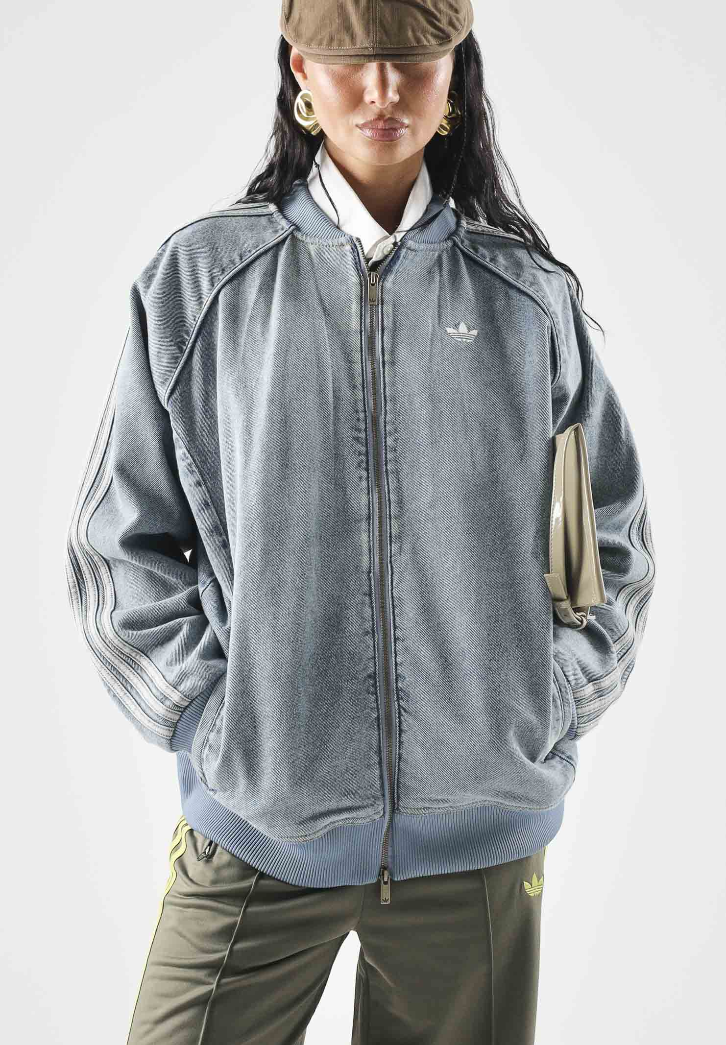ADIDAS ORIGINALS Giacca di jeans SST OVERSIZED DENIM worn blu, celeste chiaro da donna KQ6473 . ADIDAS ORIGINALS 