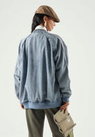 ADIDAS ORIGINALS Giacca di jeans SST OVERSIZED DENIM worn blu, celeste chiaro da donna KQ6473 . ADIDAS ORIGINALS 
