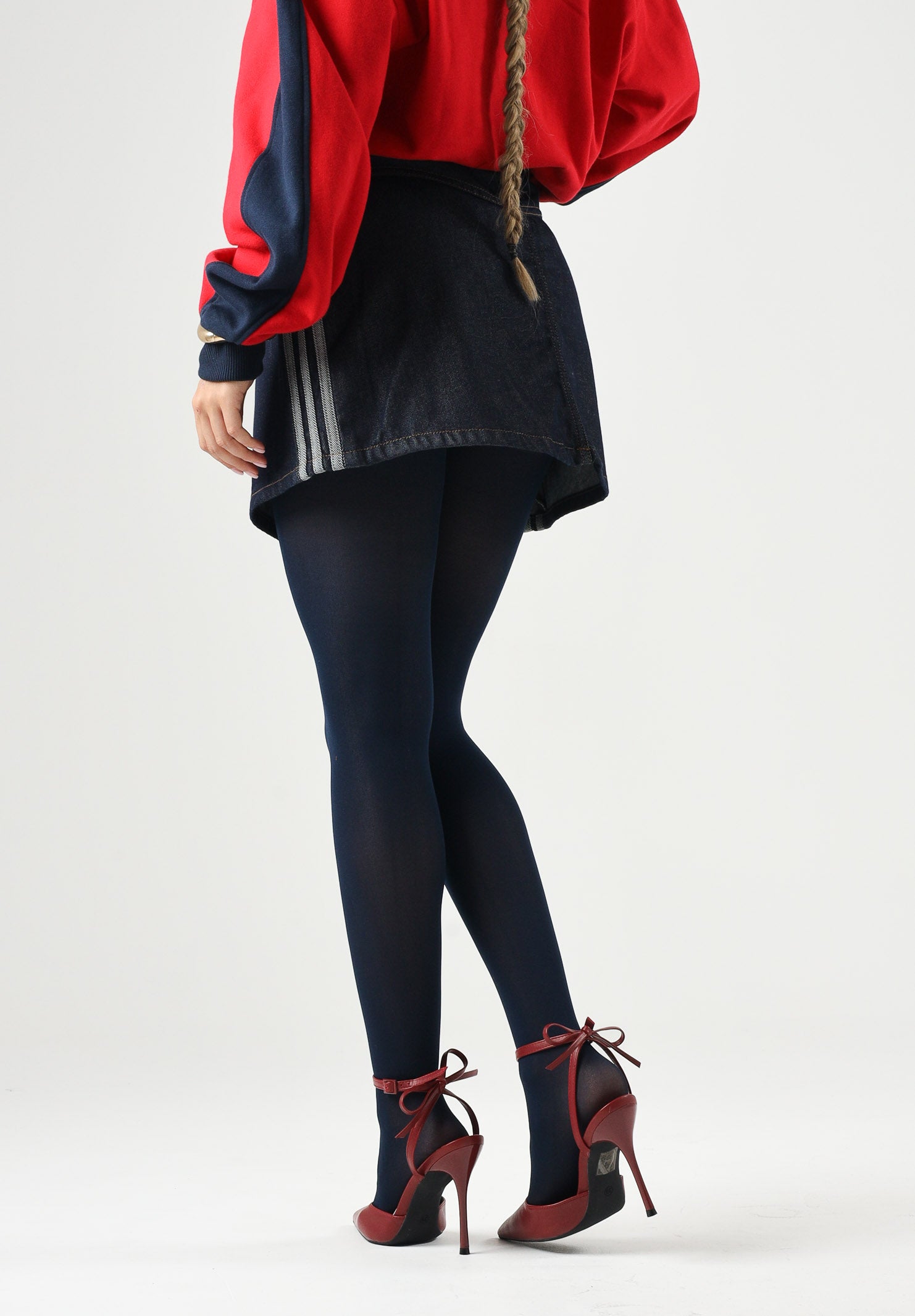 ADIDAS ORIGINALS  gonna corta Mid Rise Denim Skirt Indigo Denim blu indaco donna KQ6486 . ADIDAS ORIGINALS 