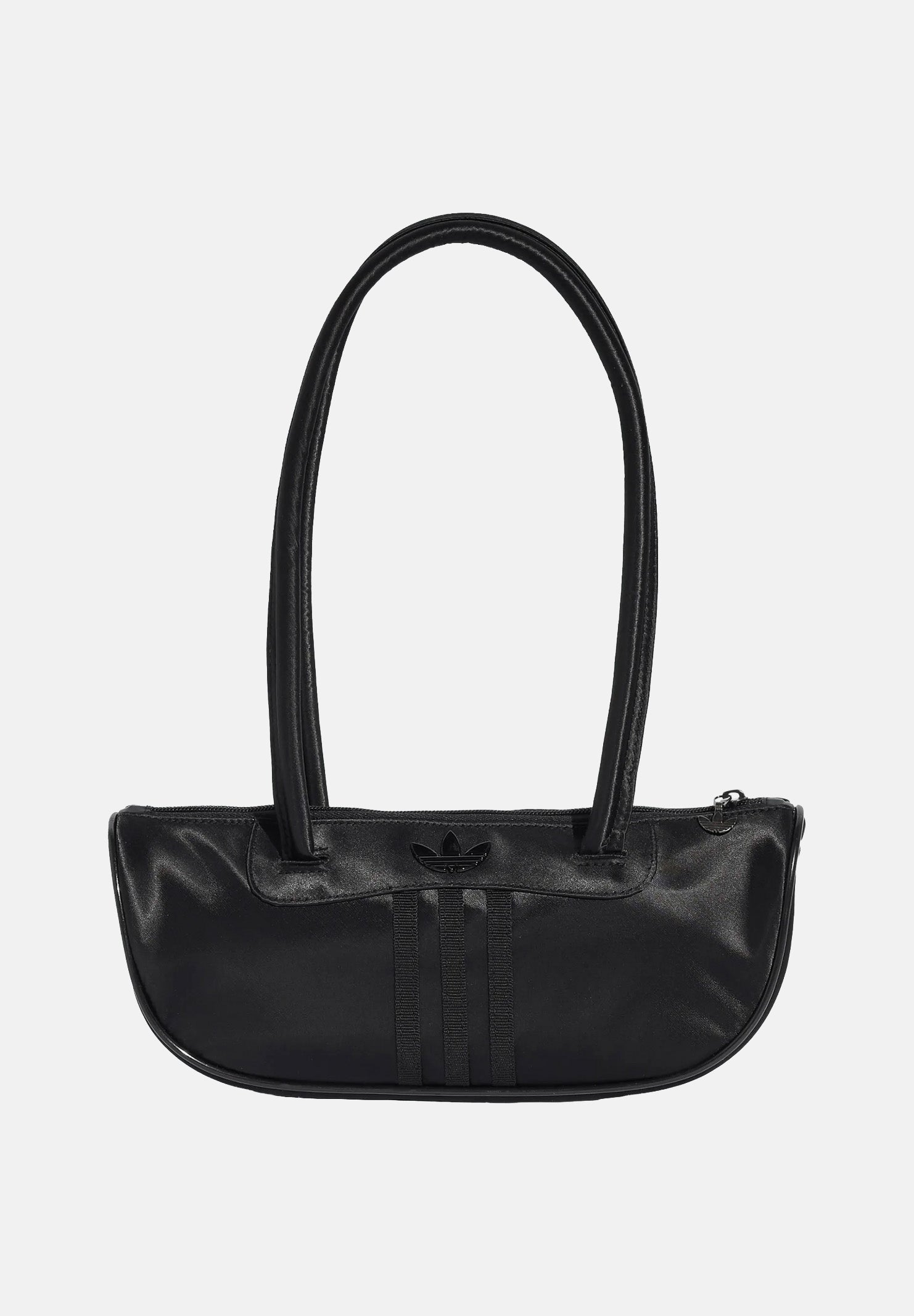 ADIDAS ORIGINALS Borsa da bowling in raso nera da donna. KQ6807 . ADIDAS ORIGINALS 
