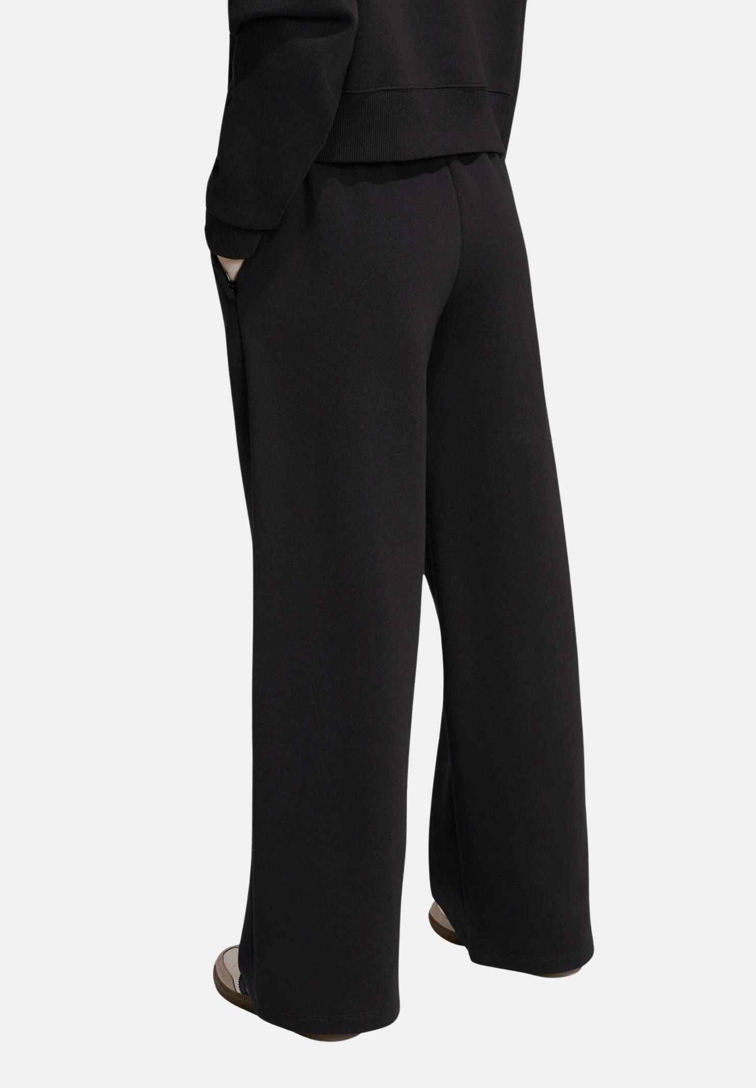 ADIDAS ORIGINALS Pantaloni WIDE LEG PANT FLEECE nero da bambina KQ8430 . ADIDAS ORIGINALS 