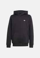 ADIDAS ORIGINALS Felpa REGULAR HOODIE nero per bambino e bambina con lgo Trefoil KR0879 . ADIDAS ORIGINALS 