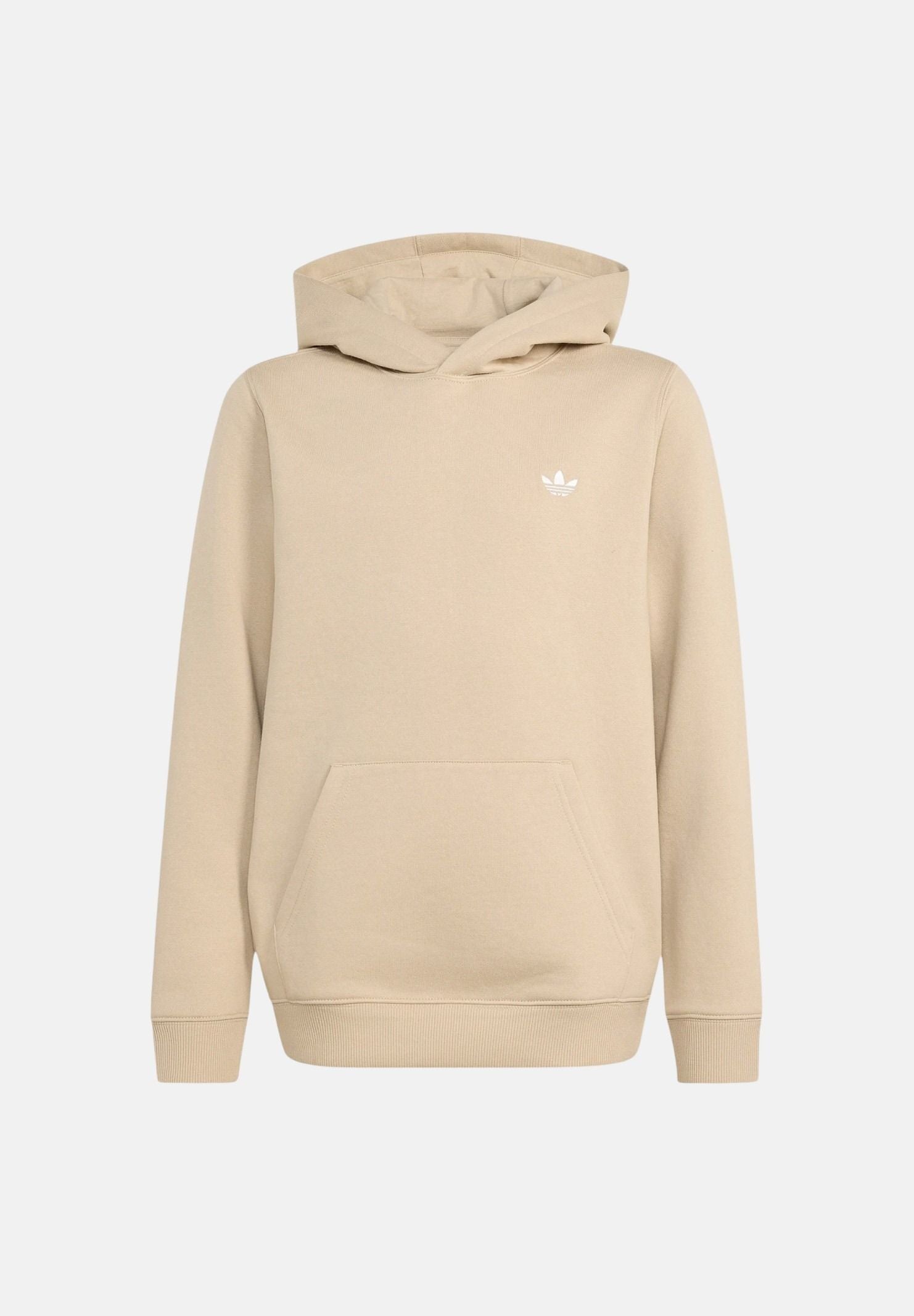 ADIDAS ORIGINALS Felpa REGULAR HOODIE FLEECE Khaki Three beige per bambino e bambina KR0881 . ADIDAS ORIGINALS 