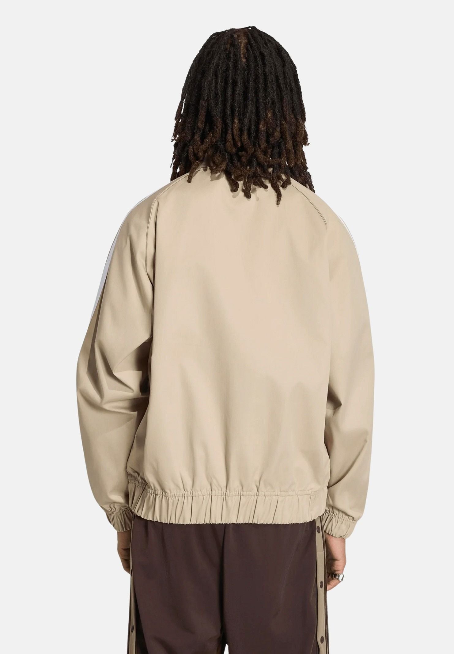 ADIDAS ORIGINALS felpa con zip SST Adicolor Classics Cotton Twill Tracktop khaki three beige, colore basico beige, uomo. KR1369 . ADIDAS ORIGINALS 