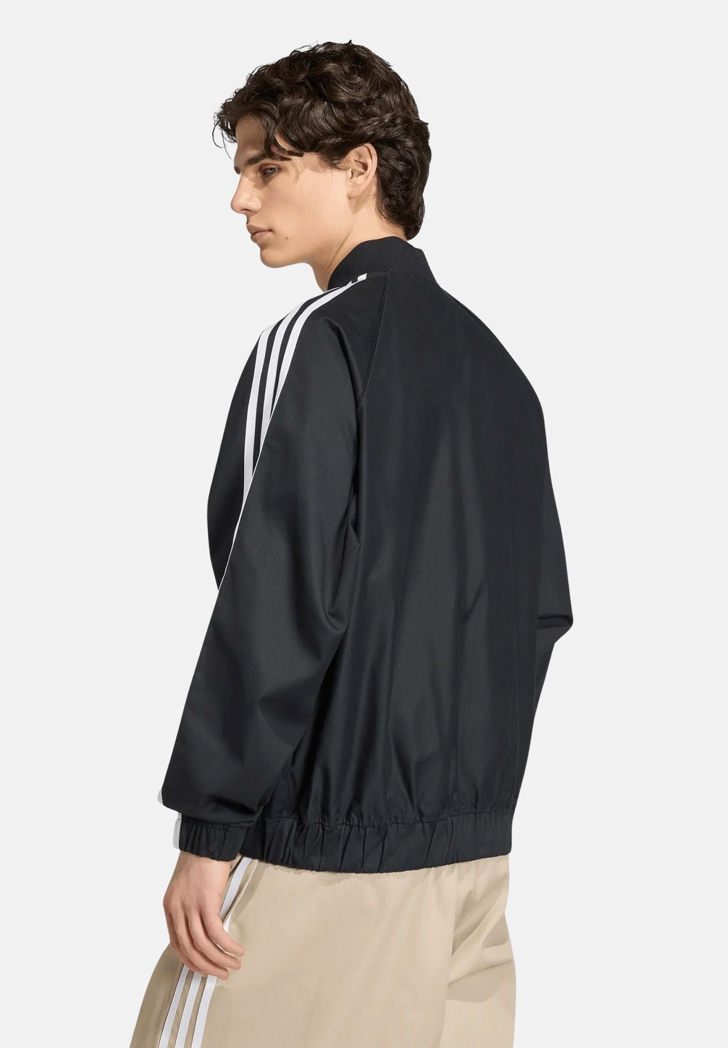 ADIDAS ORIGINALS Felpa con zip SST ADICOLOR CLASSICS  nera da uomo KR1371 . ADIDAS ORIGINALS 