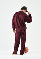 ADIDAS ORIGINALS Felpa ADICOLOR CLASSICS MESH marron bordeaux da uomo KR1372 . ADIDAS ORIGINALS 