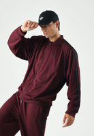 ADIDAS ORIGINALS Felpa ADICOLOR CLASSICS MESH marron bordeaux da uomo KR1372 . ADIDAS ORIGINALS 