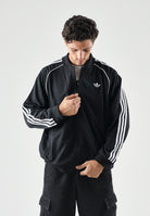 ADIDAS ORIGINALS Felpa con zip SST Adicolor Classics Tracktop black nero, colore basico nero, uomo. KR1374 . ADIDAS ORIGINALS 