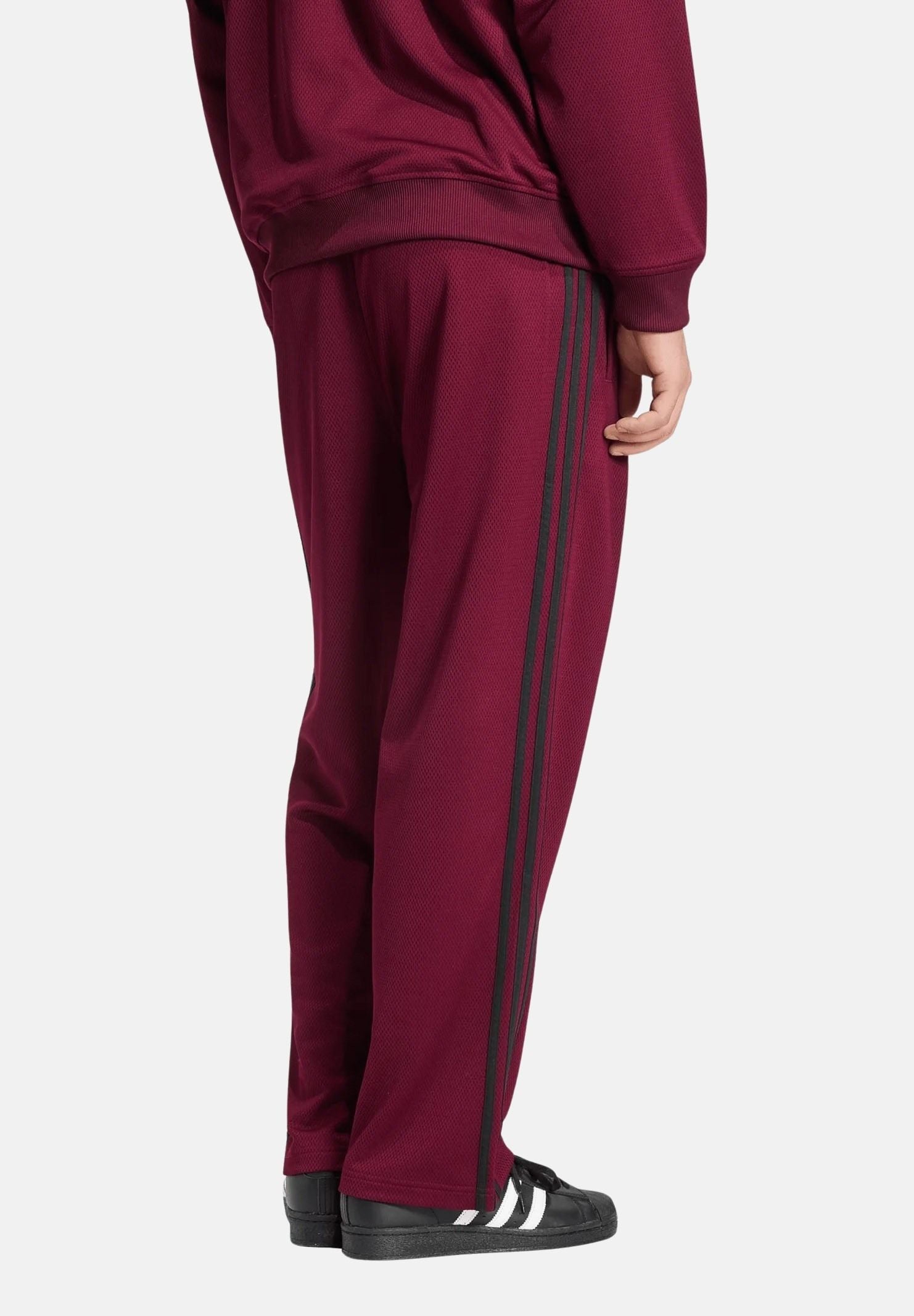 ADIDAS ORIGINALS pantaloni sportivi Pantalone Jogger A Bande Mesh TP maroon bordeaux da uomo. KR1396 . ADIDAS ORIGINALS 