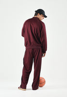 ADIDAS ORIGINALS pantaloni sportivi Pantalone Jogger A Bande Mesh TP maroon bordeaux da uomo. KR1396 . ADIDAS ORIGINALS 