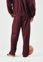 ADIDAS ORIGINALS pantaloni sportivi Pantalone Jogger A Bande Mesh TP maroon bordeaux da uomo. KR1396 . ADIDAS ORIGINALS 